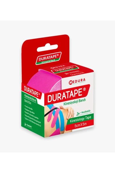 DURATAPE KINESIYOLOJI BANDI 5cmx5m PEMBE ürün görseli 1
