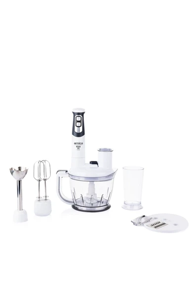 Arnica Diva Pro GH21800 Doğrayıcı Blender Seti Beyaz ürün görseli 1