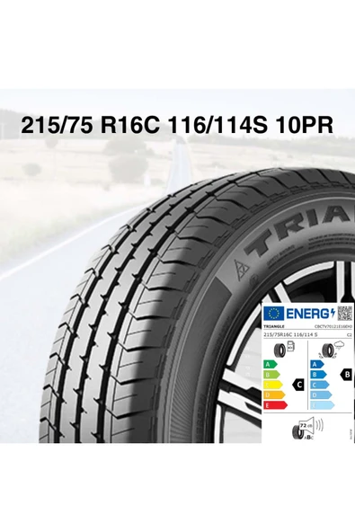 TRIANGLE 215/75 R16 C 116/114S 10PR Triangle Connex Van TV701 Yazlık Lastik 2024 Üretim (1 ADET) ürün görseli 1