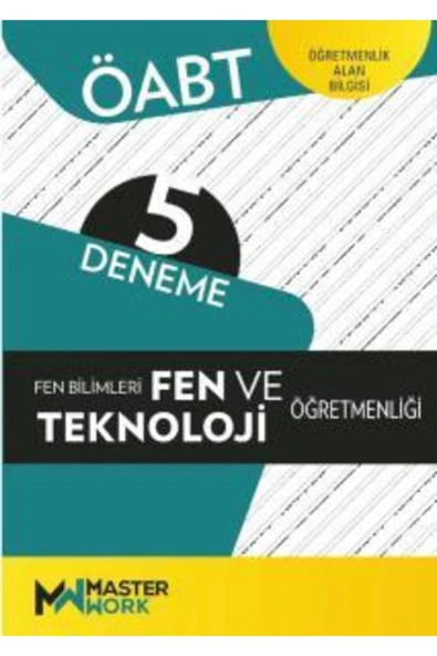 Öabt Din Kültürü Öğretmenliği 5 Deneme Master Work ürün görseli 1