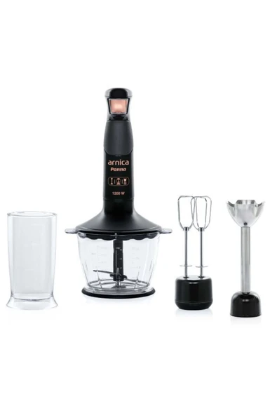 Arnica Panna El Blender Seti Siyah GH21560 ürün görseli 1