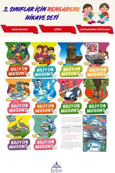 3.Sınıf Okumayı Sevdiren 10 lu Hikaye Seti (48 sayfa) ürün görseli 1