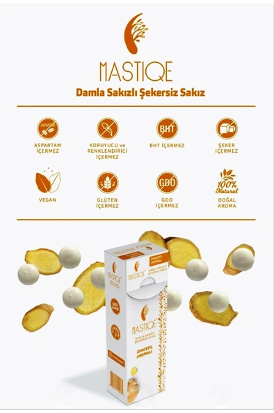 Mastiqe Zencefil Aromalı Sakız 20 GR ürün görseli 1