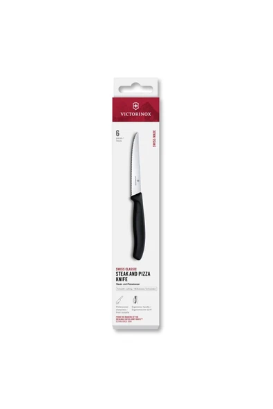 Victorinox 6.7233.6 11cm Siyah Biftek Bıçağı, 6 Parça ürün görseli 1