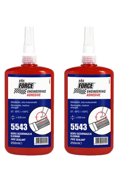 Ems Force 5543 Sıvı Conta Boru Sızdırmazlık İlacı 250ml 2li Paket ürün görseli 1