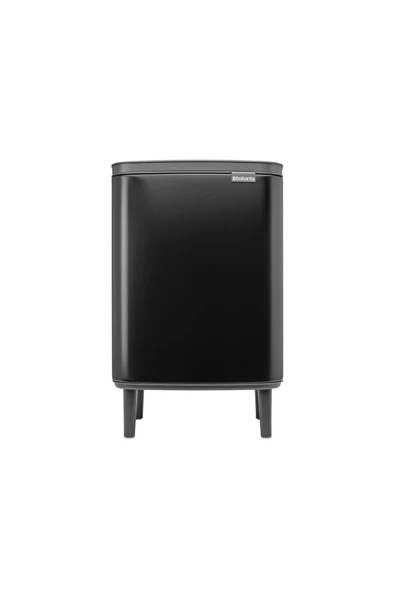 Brabantia BO HI MAT SİYAH AYAKLI ÇÖP KUTUSU 12L ürün görseli 1