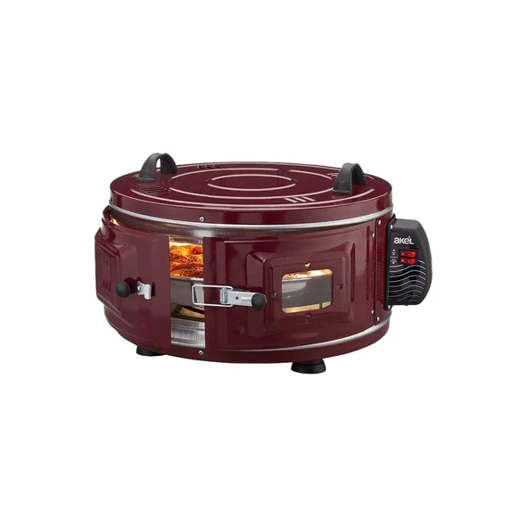 EKONOMİK YUVARLAK DAVUL FIRIN 1100W - 46CM ALÜMİNYUM TEPSİ ÖN GÖZETLEME CAMI AF-007 (5250) ürün görseli 1