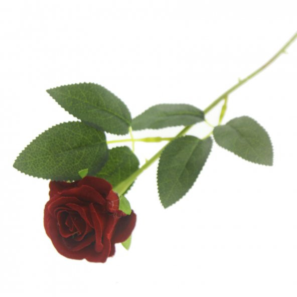 4,5cm Kadife Gül Yapay Gül - Resim 2