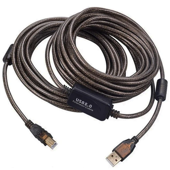 Powermaster PM-29486 Şeffaf Chipset 10 Metre Usb 2.0 Yazıcı Kablosu ürün görseli 1
