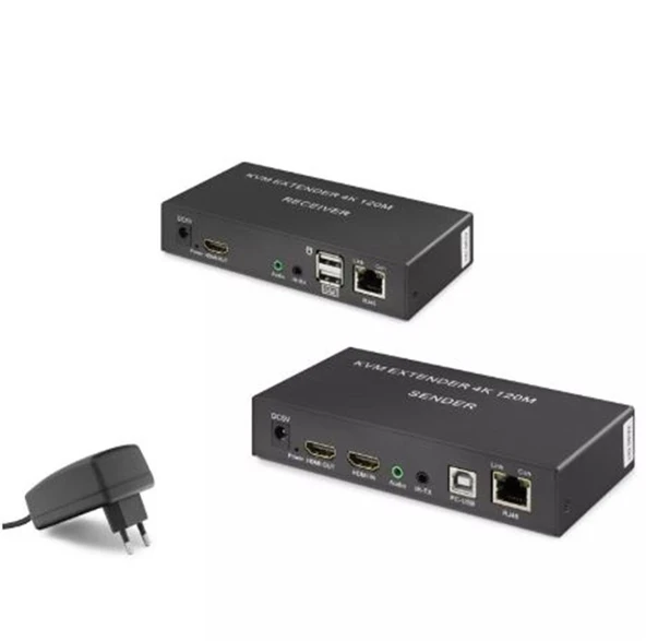 Hadron Hdx1306 120M  Hdmi Kvm 1080p Full HD Extender Siyah ürün görseli 1