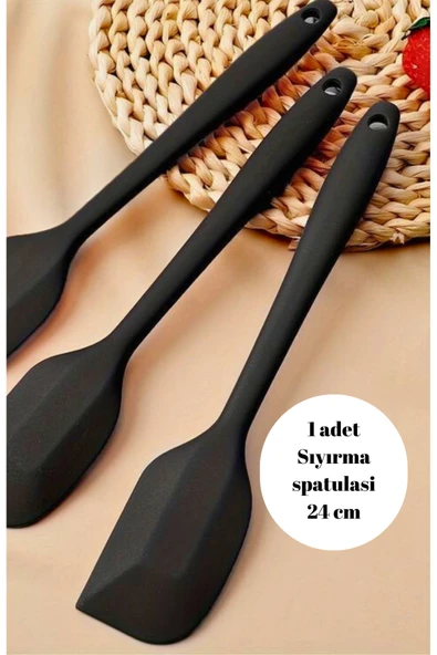 1 adet ultra yüksek Yanmaz Yapışmaz sıyırma kaşığı pasta kek spatulası 24 cm ürün görseli 1