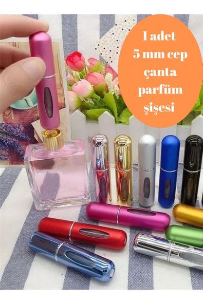 Parfüm Şişesi Çanta Içi Mini Doldurulabilir Seyahat Cep Yedek Parfüm Şişesi 5 ml ürün görseli 1