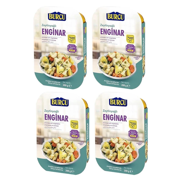 Burcu Zeytinyağlı Enginar 200 gr x 4 Adet ürün görseli 1