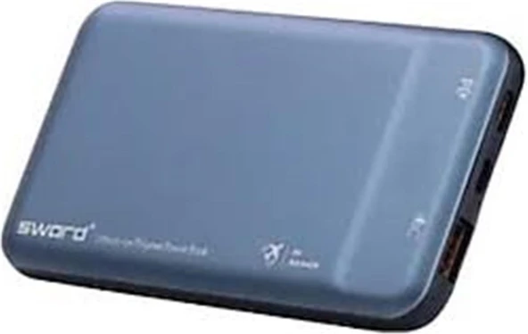 Sword 10F53 10.000mah Gray Hızlı Şarj Powerbank ürün görseli 1