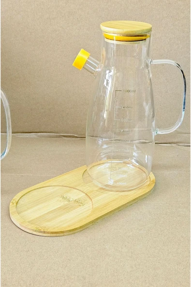 1 Adet Oval 2 Gözlü Bambu Sıvı Sabun Yağdanlık Altlığı, Sunum Tepsisi 24x12 Cm ürün görseli 1