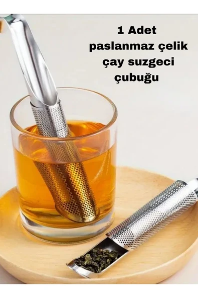 1 Adet Paslanmaz Çelik Bitki Çayı Demleme Süzgeci, Kahve, Baharatlar Için Çay Demleme Aparat ürün görseli 1