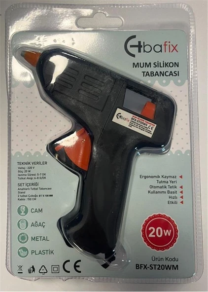 Bafix Mum Silikon Tabancası Siyah 20W ürün görseli 1