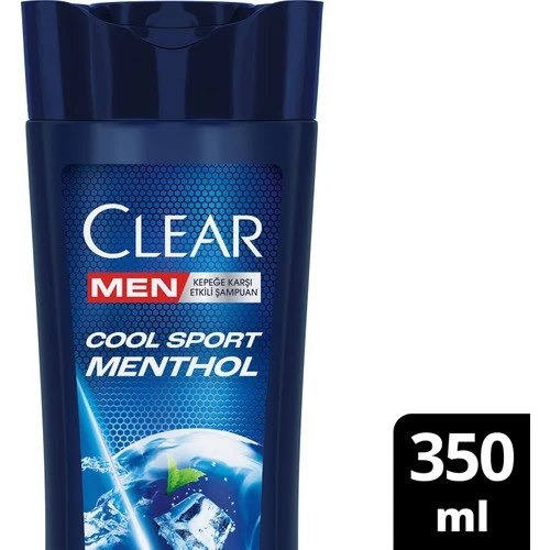 Clear Men Kepeğe Karşı Etkili Şampuan Cool Sport Menthol 350 ml(Yeni Ambalaj) ürün görseli 1
