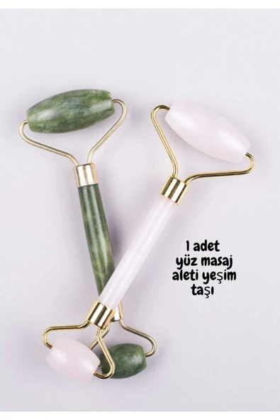 Yeşim Taşı Roler Yüz Masaj Aleti Doğal Yeşim Taşı Jade Roller Cilt Sıkılaştırıcı Ve Yenileyici ürün görseli 1