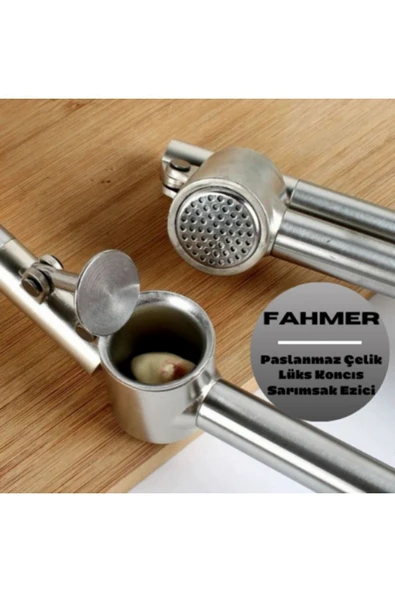 1 adet paslanmaz çelik 18/10  hazneli çıkartılabilen Koncıs sarımsak ezici ürün görseli 1