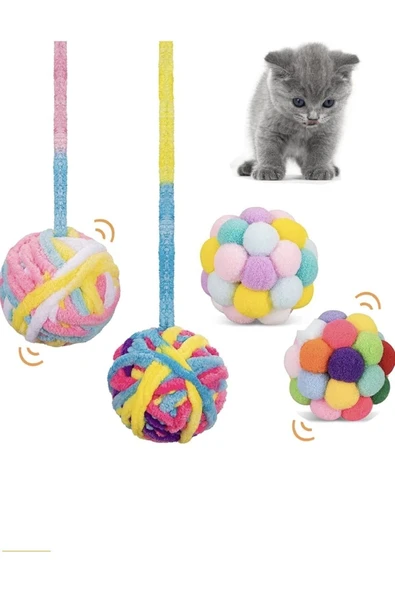 bite pet KEDİ YUMAK TOP PONPON TOP ürün görseli 1