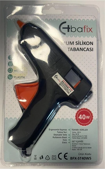 Bafix Mum Silikon Tabancası Siyah 40W ürün görseli 1