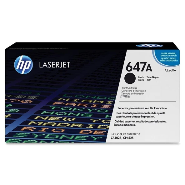 HP 647A Black Siyah 8.500 Sayfa Toner CE260A ürün görseli 1