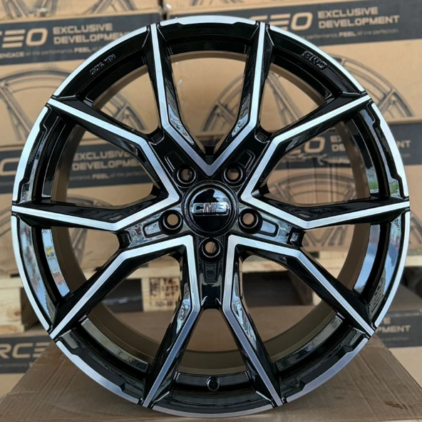 5*112*19*8.0 ET50 CH57.1 CMS C33 BLACK DİAMOND JANT TAKIMI ürün görseli 1