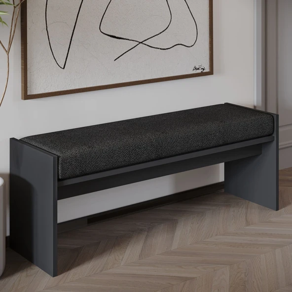 Pearl Bench – Modern Tasarım Antre, Mutfak, Yatak Odası, Balkon Oturma Bankı, Kolay Kurulum  Antrasit ürün görseli 1