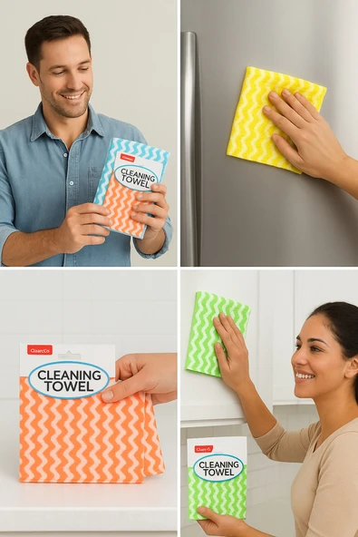 1 adet Mikrofiber Temizlik Bezi Ultra Emici İz Bırakmaz Çok Amaçlı Mutfak Banyo Cam Yüzey Silme Bezi ürün görseli 1