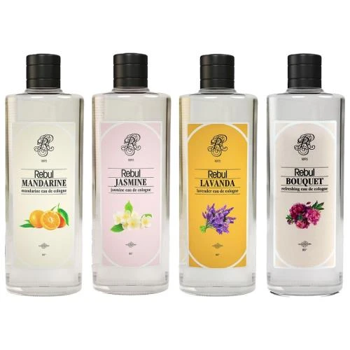 Rebul Bouquet 250 Ml + Jasmine 250 Ml + Lavanda 250 Ml + Mandarine 250 Ml Kolonya ürün görseli 1