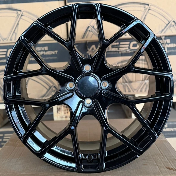 4*100*17*7.5 ET35 CH73.1 SNC01 DEEP BLACK GLOSS JANT * ürün görseli 1