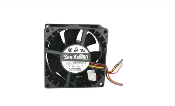 Sanyo 9g0812p1g12 80x80x38mm 4w Dc 12v 1,1a ürün görseli 1