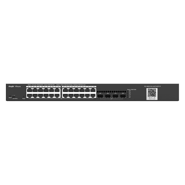 Ruijie-Reyee RG-NBS3100-48GT4SFP-P 48 Port 10-100-1000 Mbps Poe+ + 4 Port SFP L2 Yönetilebilir ürün görseli 1