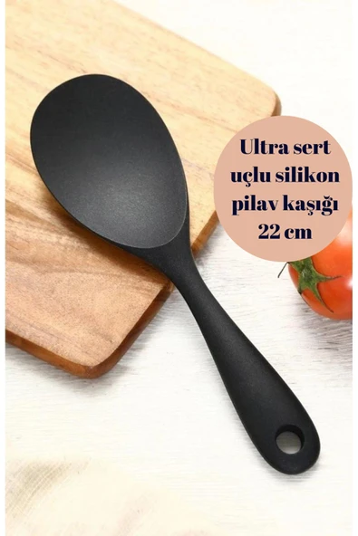 22 cm ultra sert uçlu silikon pilav kaşığı yüksek ısıya dayanıklı Yanmaz Yapışmaz ürün görseli 1