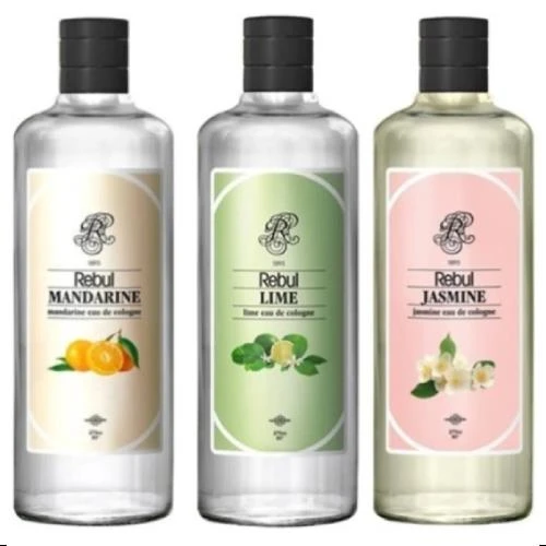 Rebul Mandarine 250 Ml + Lime 250 Ml + Jasmine 250 Ml Kolonya ürün görseli 1