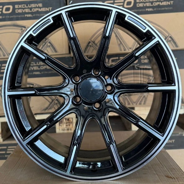 5*112*19*8.5-9.5 ET38-48 CH66.6 ÖN ARKA RC350 BLACK DİAMOND JANT * ürün görseli 1