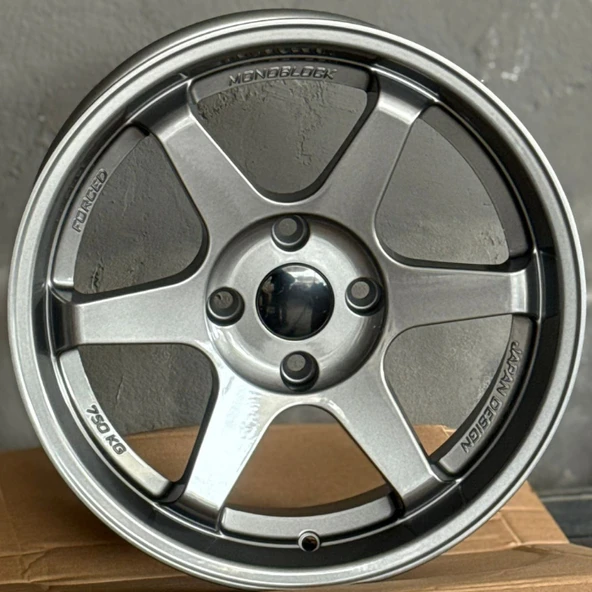 4*108*16*7.0 ET25 CH65.1 HYPER SİLVER TE37 JANT * ürün görseli 1