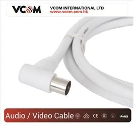 Vcom CV601R 5mt Analog Beyaz Tv Kablosu - Resim 2
