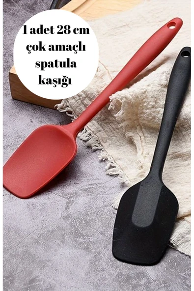 1 adet ultra kaliteli silikon spatula 28 cm Yanmaz yapışmaz ürün görseli 1