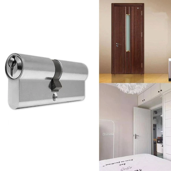3 Anahtarlı Kapı Göbeği Silindir Barel 75 mm - Resim 6