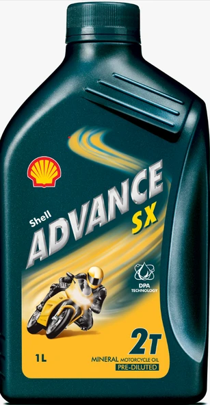 Shell Advance Sx 2T Mineral 1 lt Motosiklet Yağı ürün görseli 1