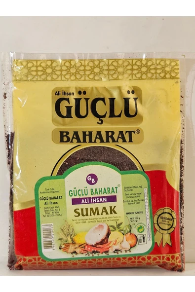 GÜÇLÜ Sumak Güçlü Baharat 50 gr ürün görseli 1