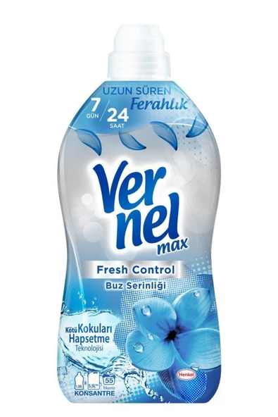 Vernel Max Konsantre Çamaşır Yumuşatıcısı 1320ml (55 Yıkama) Buz Serinliği ürün görseli 1