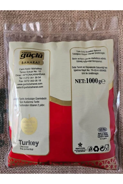 GÜÇLÜ Baharat Kara Biber 1000 Gr. - Resim 2