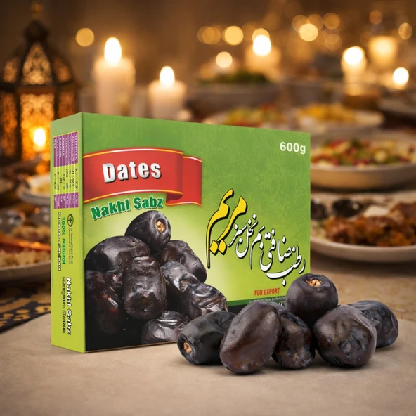 İran Mazafati Hurması 600 gr (Siyah, Sulu ve Etli Premium Hurma) ürün görseli 1