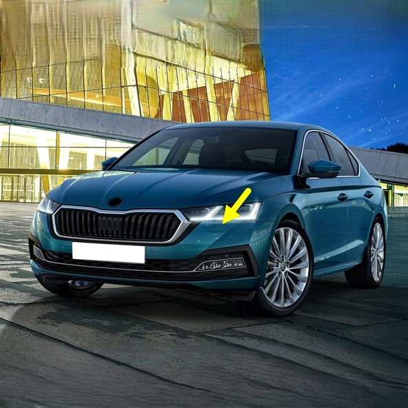 Skoda Octavia 4 2020-2024 Far Yıkama Kapağı Sol Ön 5E3955109 ürün görseli 1