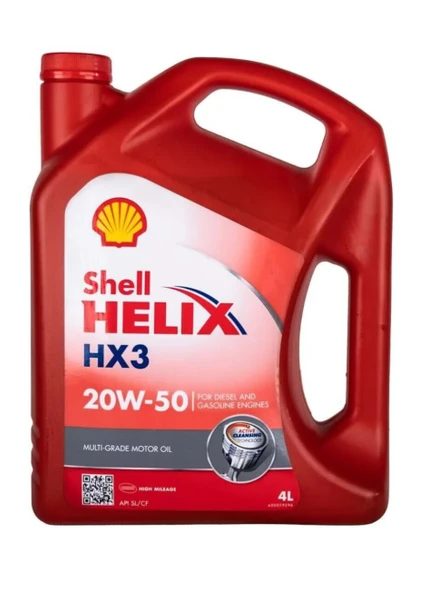 Shell Helix HX3 20W-50 4 lt Motor Yağı ürün görseli 1