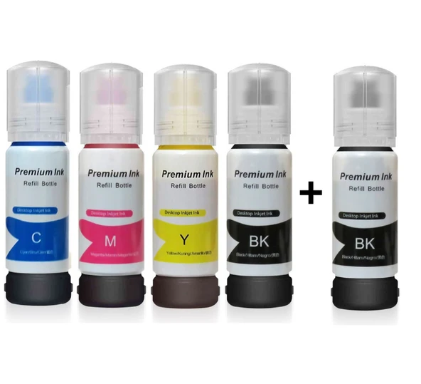 Epson Muadil Mürekkep 103 5 Adet 4 Renk - L1110, L3150, L3160 ürün görseli 1