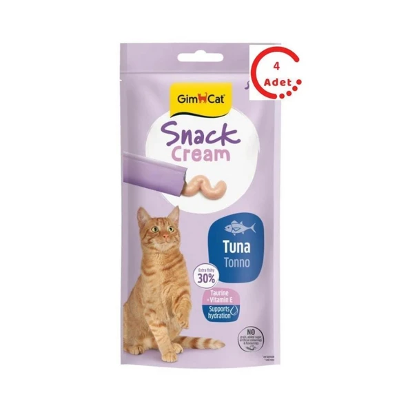 Gimcat Snack Cream Ton Balıklı Kedi Ödülü 6x15gr x 4 Adet ürün görseli 1